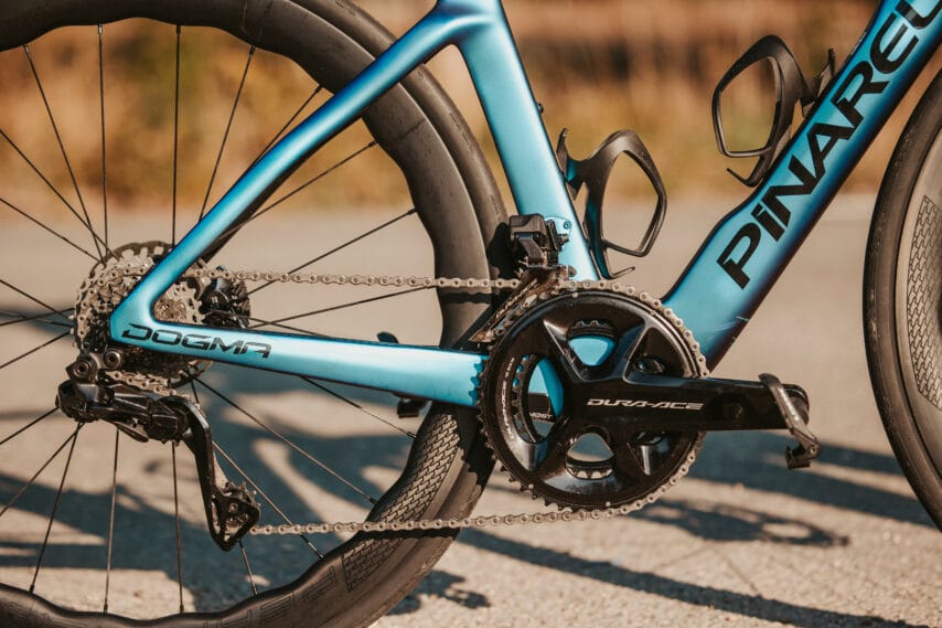 Shimano op een Pinarello