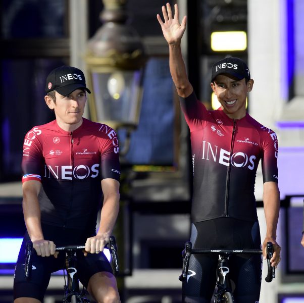 Geraint Thomas en Egan Bernal 2019