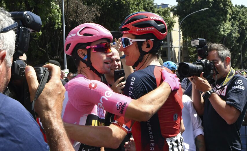 Geraint Thomas met de Kask Elemento