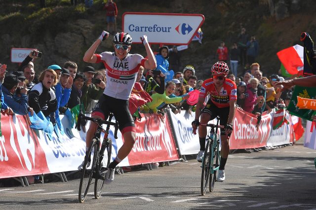 Tadej Pogacar en Primoz Roglic 2019