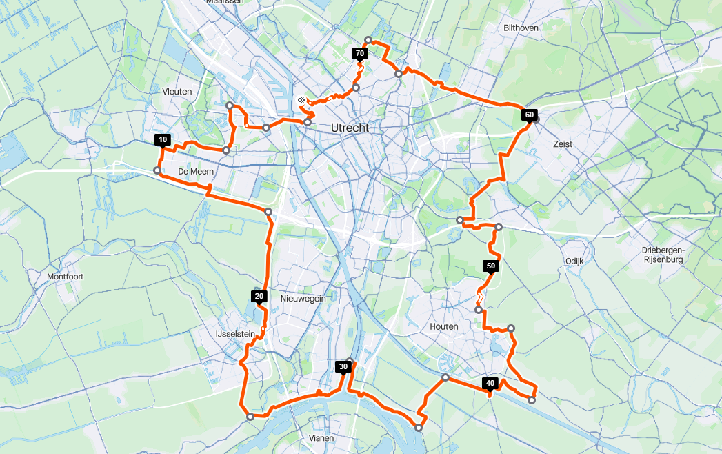 Slot boycot kroeg GPS-route Rondje Frankrijk in Utrecht | Fiets.nl - Race en MTB website