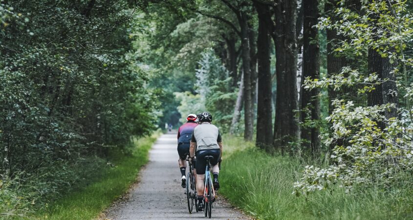 Groepje fietsers