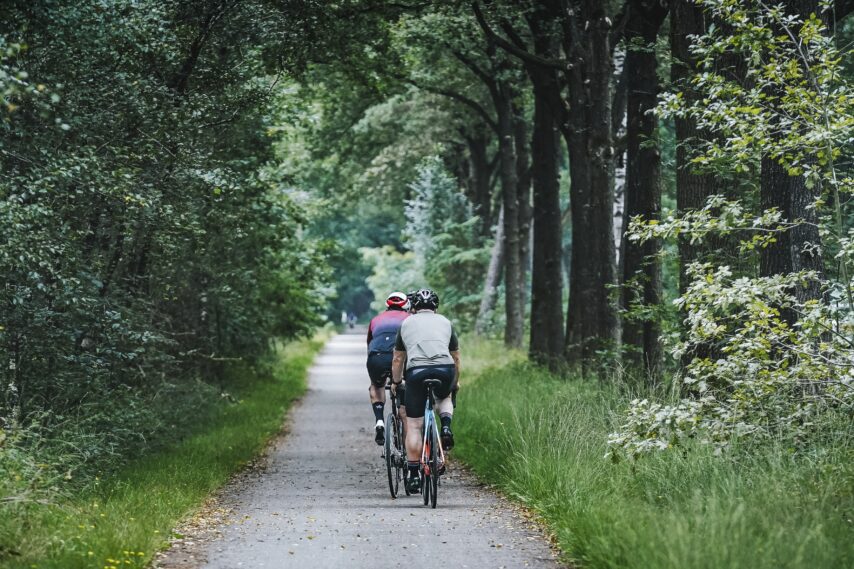 Groepje fietsers