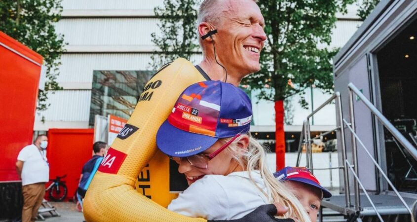 Gesink pakt rood