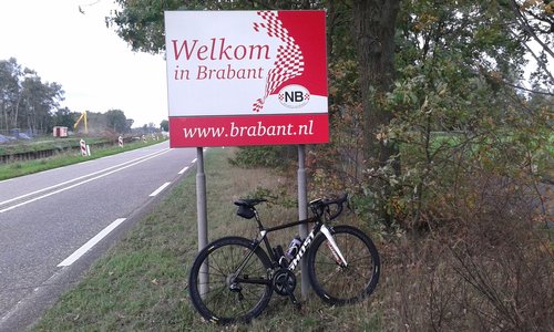 Maar weer in Noord-Brabant gefietst